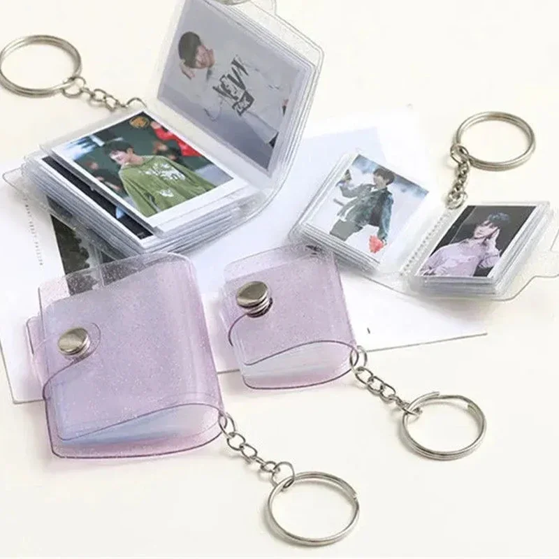 Mother\'s Day Gift DIY Custom Mini Photos Album Key Chain Photo Book Keychain Card Bag Card Holder Valentine\'s Day Gift