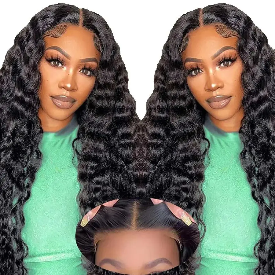 

Glueless Wig Ready To Wear Pre Plucked Bleached Knots Pre Cut 6x4 Lace Closure Wig Ready to Go Glueless Human Hair Wigs