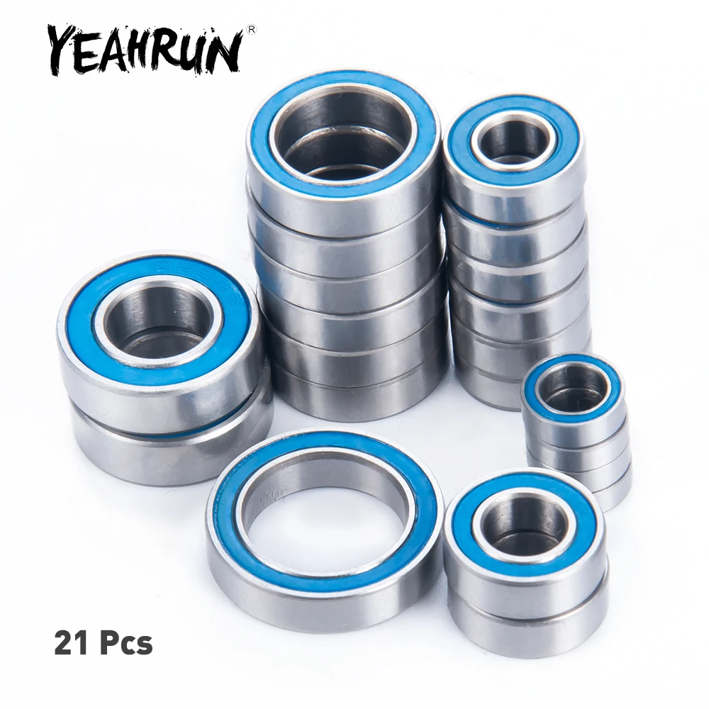 

YEAHRUN 21Pcs Metal Wheel Hub Axle Sealed Bearing Kit for Hoss 4x4 VXL 1/10 RC Car Model Upgrade Parts