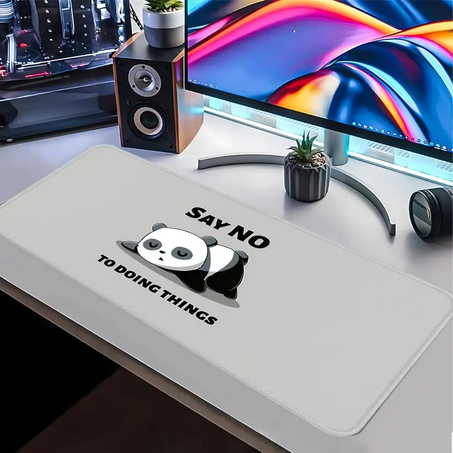 Cute Panda Mouse Pad office Pad Keyboard Mouse Pad Game Console Pad Computer Laptop Pad Desk accessories overlock