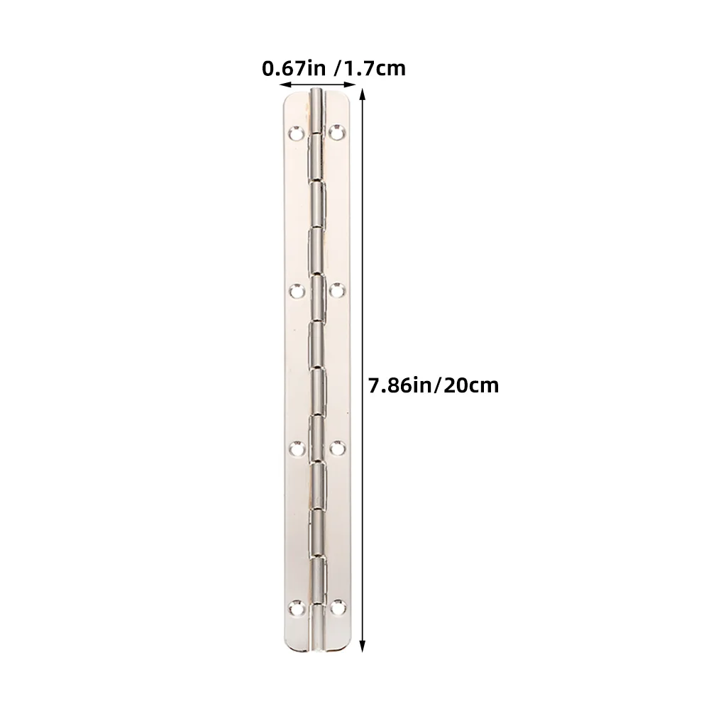 Bisagras de caja de joyería de Metal, bisagras de Piano largas y duraderas para caja de madera, manualidades DIY, bisagra de Piano, caja de joyería, bisagra de Metal, 4 Uds.