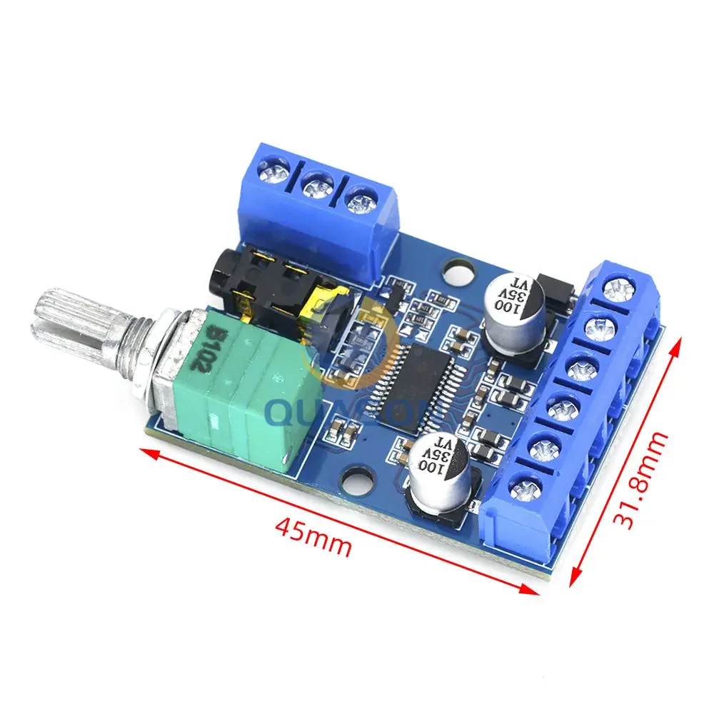 DY-AP3015 DC 8-24V 30W * 2 Class D Dual Channel High Power Stereo Digital Amplifier Board with Adjustable Volume Potentiometer