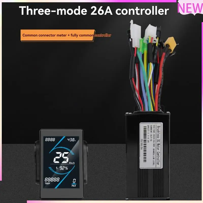 

B27B 36V 48V 26A Brushless Controller T5S LCD Display Meter+130X Throttle Kit For Electric Scooter E-Bike Repair Kit