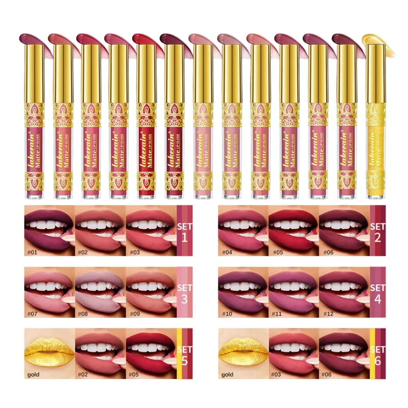 3x lápiz labial líquido mate Super Stay líquido terciopelo lápiz labial taza antiadherente impermeable brillo labios duradero