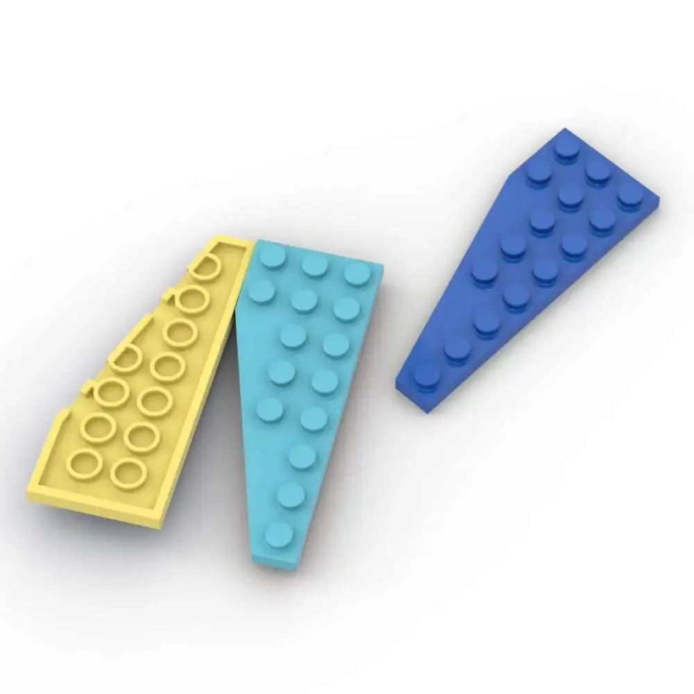 MOC 10PCS Teil 50304 8x3 Ziegel Keil Platte Bausteine Set Rechts Bord Haus Partikel Pädagogisches DIY spielzeug Geburtstag Kind Geschenk