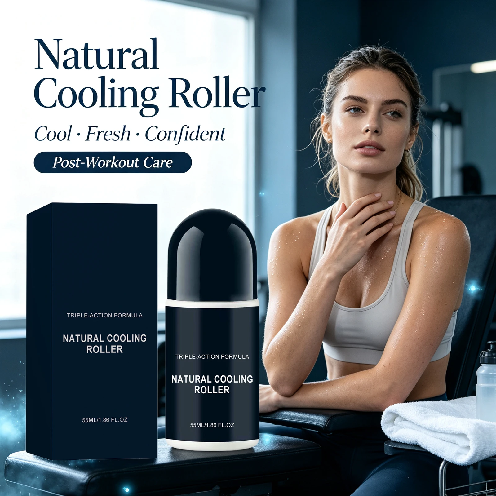 Underarm Deodorant Roll On Remove Odor Long Lasting Fresh Portable Instant Cooling Effect Non Sticky Quick Dry Sports Daily Use