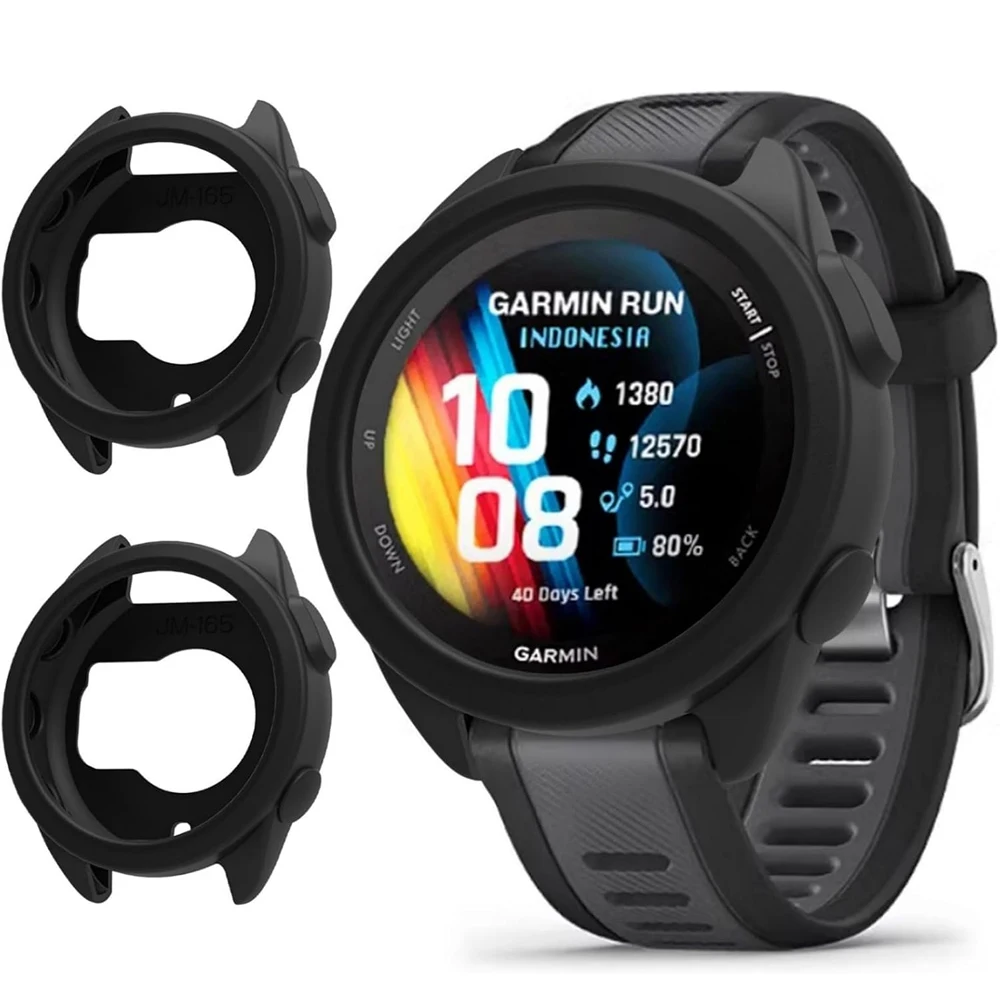 Uhrenschutz für Garmin Forerunner 55/158 Smartwatch Zubehör Silikon Elastische Schutzhülle Forerunner 55 Schutzhülle