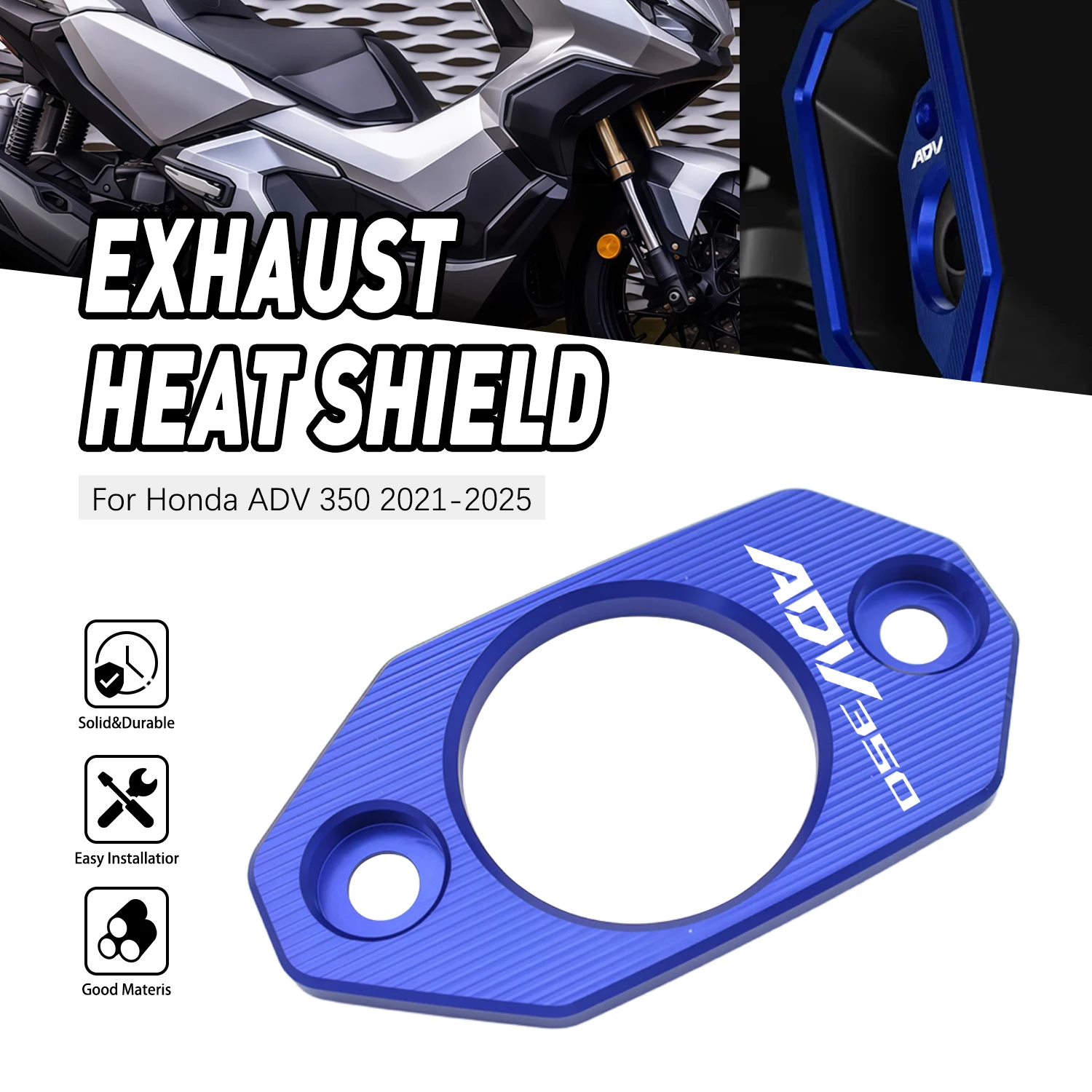 

Motorcycle Parts For Honda ADV350 ADV 350 2021 2022 2023 2024 2025 Aluminum Tuning Exhaust Decorative Protective Cover