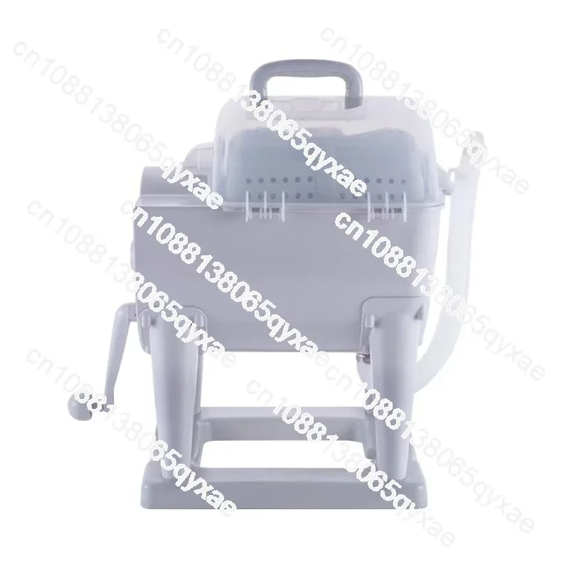 Hand crank drum washing machine dehydrator student dormitory washing machine plastic