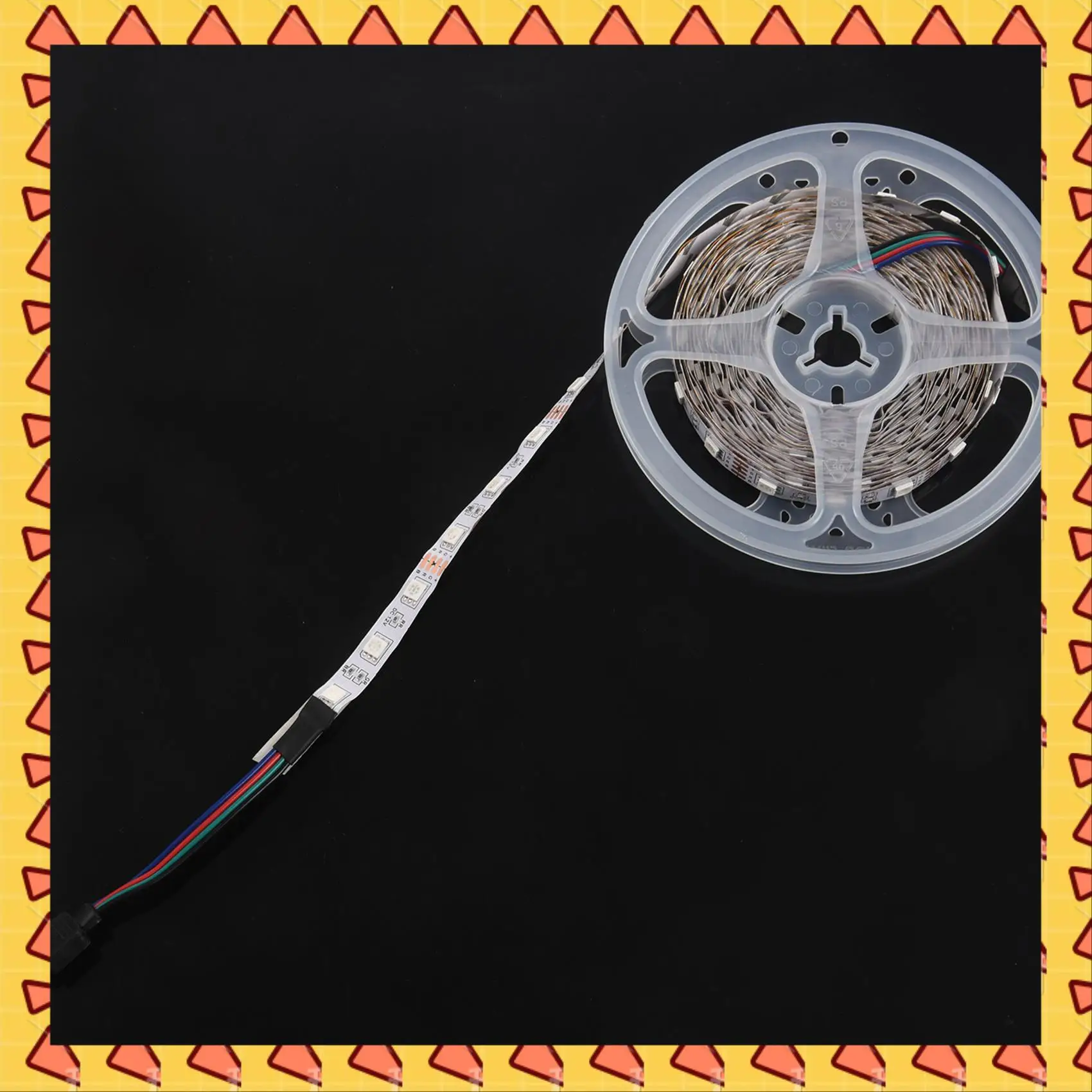 

A008 5Pcs 5M RGB 300 5050 LED Flexible Light Strip Non-Waterproof DC12V