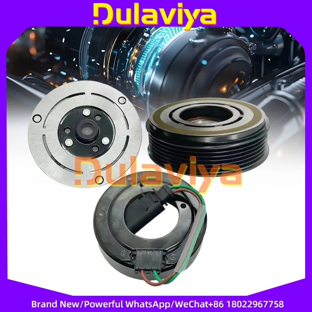 

For AC Compressor Clutch Assy VW POLO Skoda Fabia Rapid Roomster Audi Seat 6R0820803A 6RD820803C 6RD820803A 6RF820803C 1916