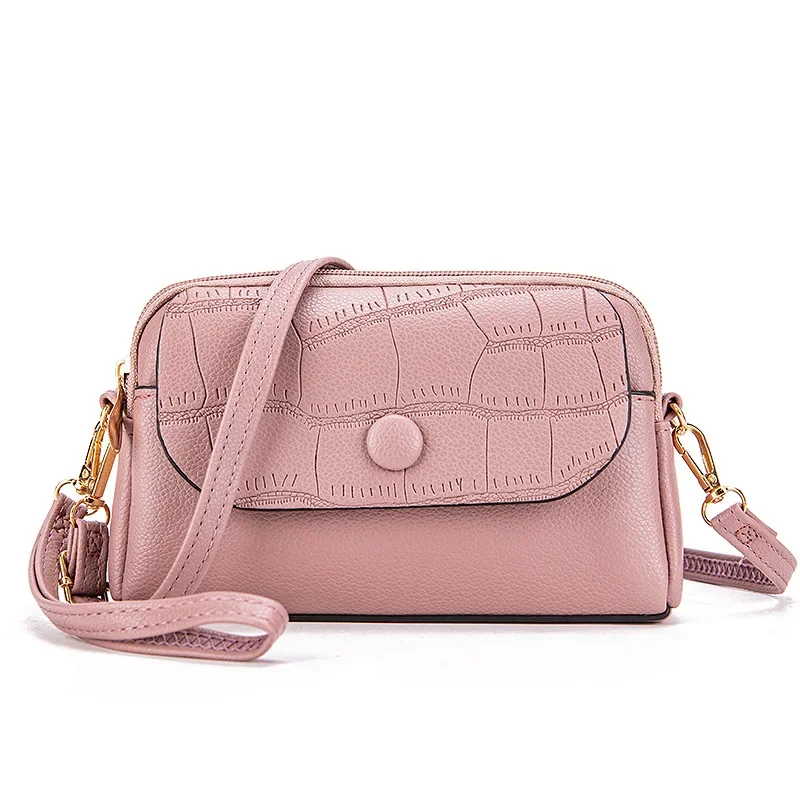 New High Sense Mom Shoulder Crossbody Handbag Summer Girl‘s Mini Phone Messenger Bag Ins Women\'s Crossbody Small Bag