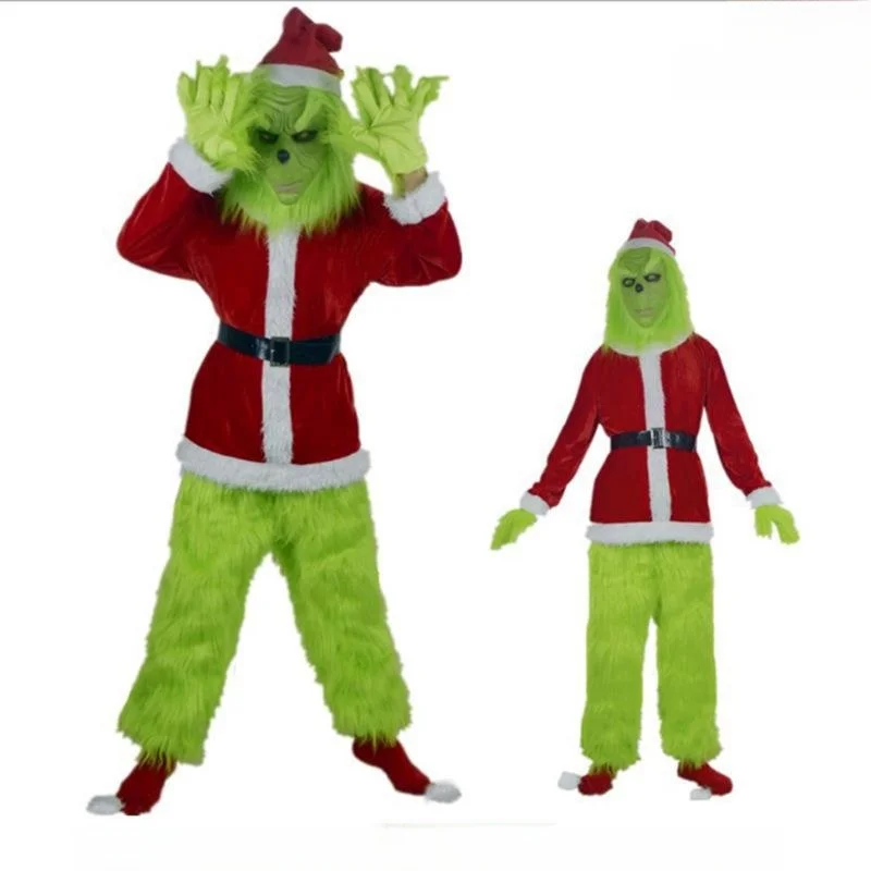 Halloween inch Cosplay S Claus-kostuum met broek en pruik inbegrepen Halloween Par Props Traditionele dameskleding