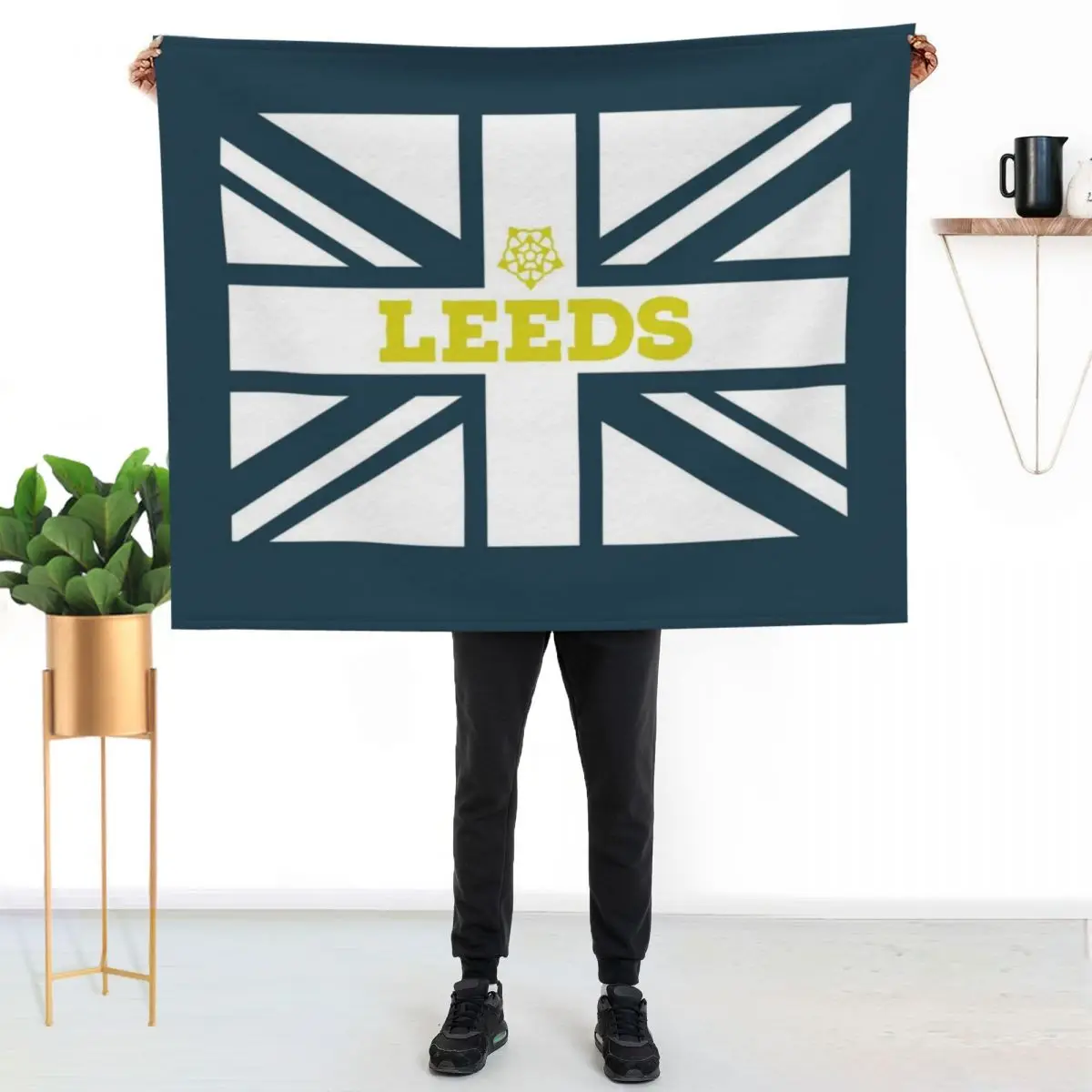 Leeds Union Jack Throw Blanket Quilt For Sofa Thin Fashion Sofas Loose Thermals For Travel Thin Blankets