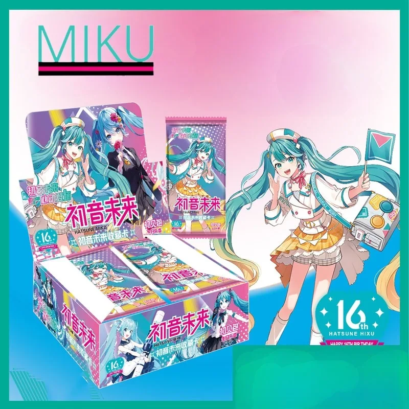 Hatsune Miku Collection of Cards periferiche Anime Cute Cartoon Color Cartoon Cards merci Kawaii giapponesi regali di compleanno per gli amici