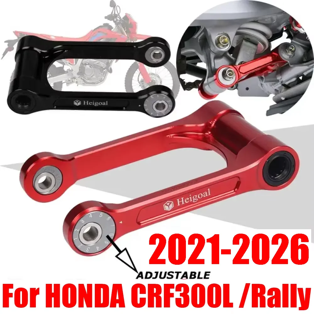 For Honda CRF300L CRF300 Rally CRF 300 L CRF 300L 2021 - 2026 Motorcycle Rear Shock Suspension Rising Lowering Link Kit Linkage
