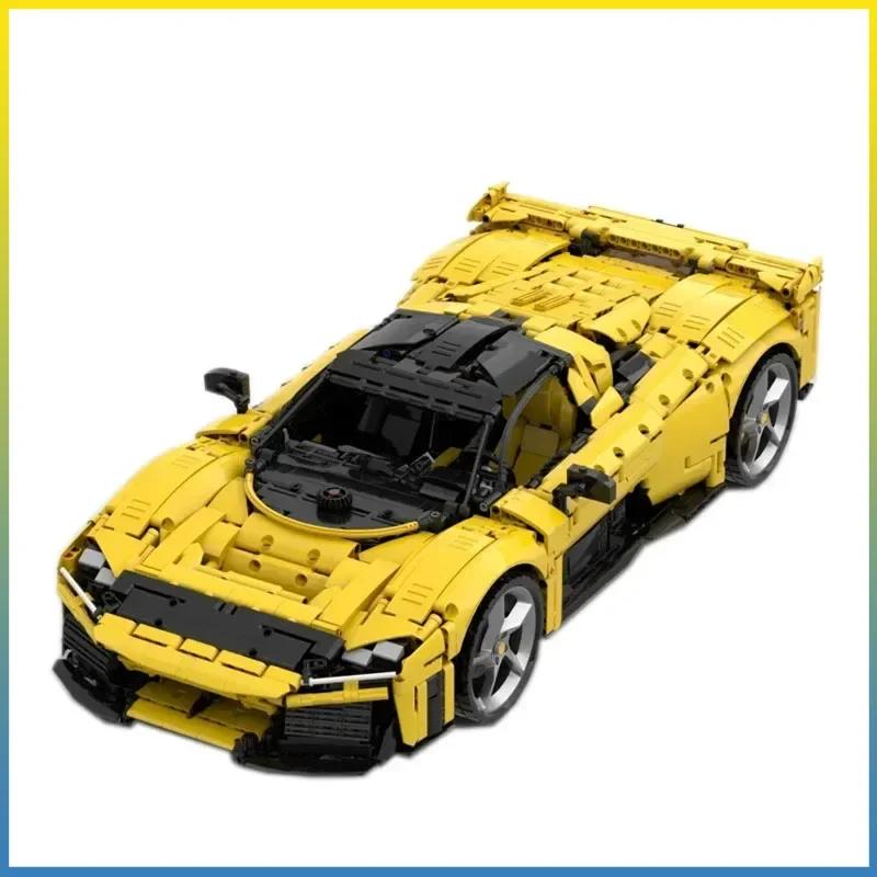 

MOC-200968 New F80 Supercar Racing Car 1:8 Building Block Model5117Parts MOC Creative Boy Kids Birthday Building Blocks Toy Gift