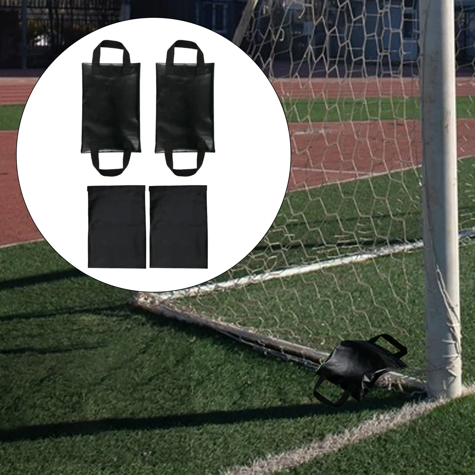 2 Pieces Frame Net Stabilizer Weighted Anchor Bags Waterproof Weights Sand Bags for Soccer Goals Hockey Nets Baseball Nets