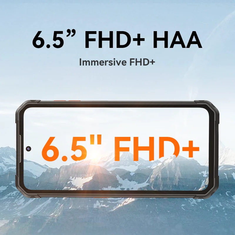 초박형 견고한 휴대폰 야간 투시경, 6.5 인치 FHD + 디스플레이, 10000mAh 48MP 카메라, 안드로이드 13, 12GB(6 + 6 확장), 256GB, IIIF150 B2