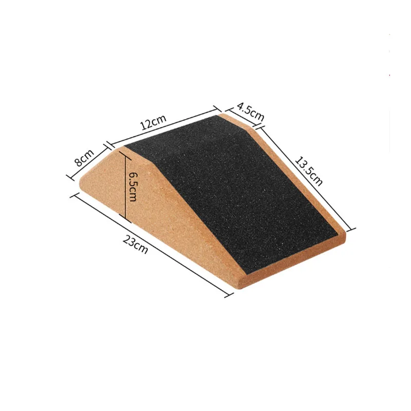 Sturdy Anti Slip Top Grip Cork Slant Board Squat Wedge Block for Calf Stretching