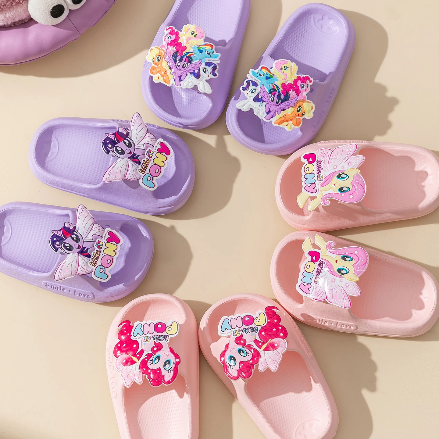 

My Little Pony Children Slippers Boys EVA Smiling Face Bathroom Slippers Summer 2-14 Years Old Girl Anti Slip