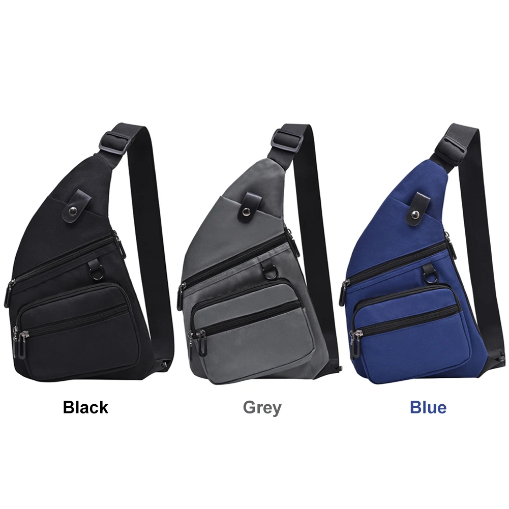 

Anti Theft Travel Bag Multi-pocket Chest Bag Large Capacity Sling Crossbody Bag Adjustable Strap Waterproof for Running Hiking