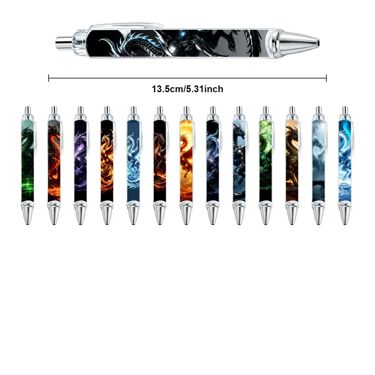 12Pcs/16Pcs Dinosaur and Pterosaur Themed Gel Pens, Dragon Writing Gift Pens, Student Supplies, Random Styles