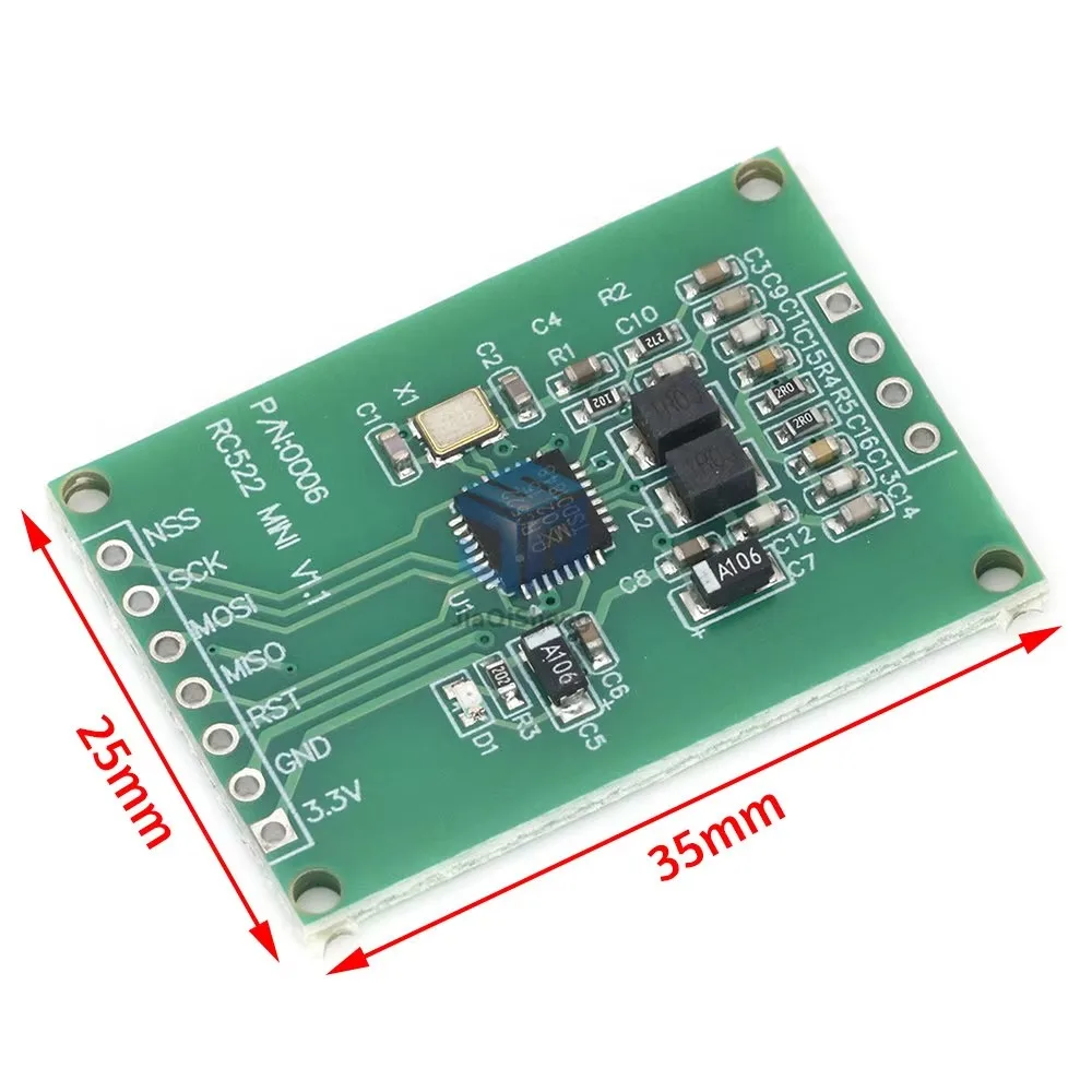 MFRC522 RC522 RFID radio frequency induction IC card read and write module of small size mini 13.56 MHZ