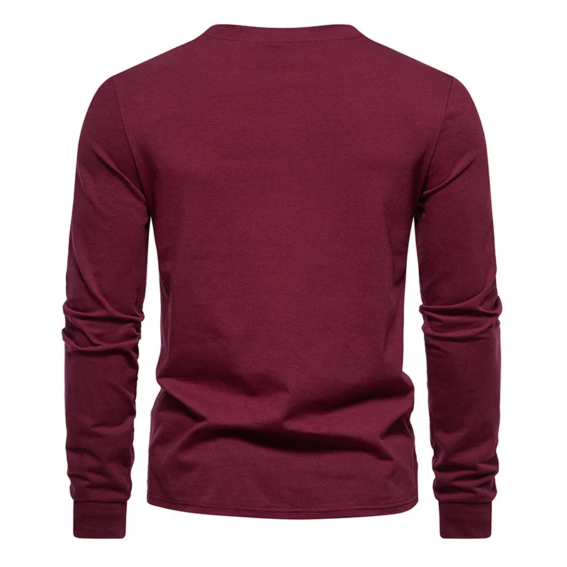 Vintage Raglan Sleeve Baseball T Shirt Men 2023 Autumn New Slim Fit Long Sleeve Pullover Tshirt Men Daily Casual Tee Shirt Homme