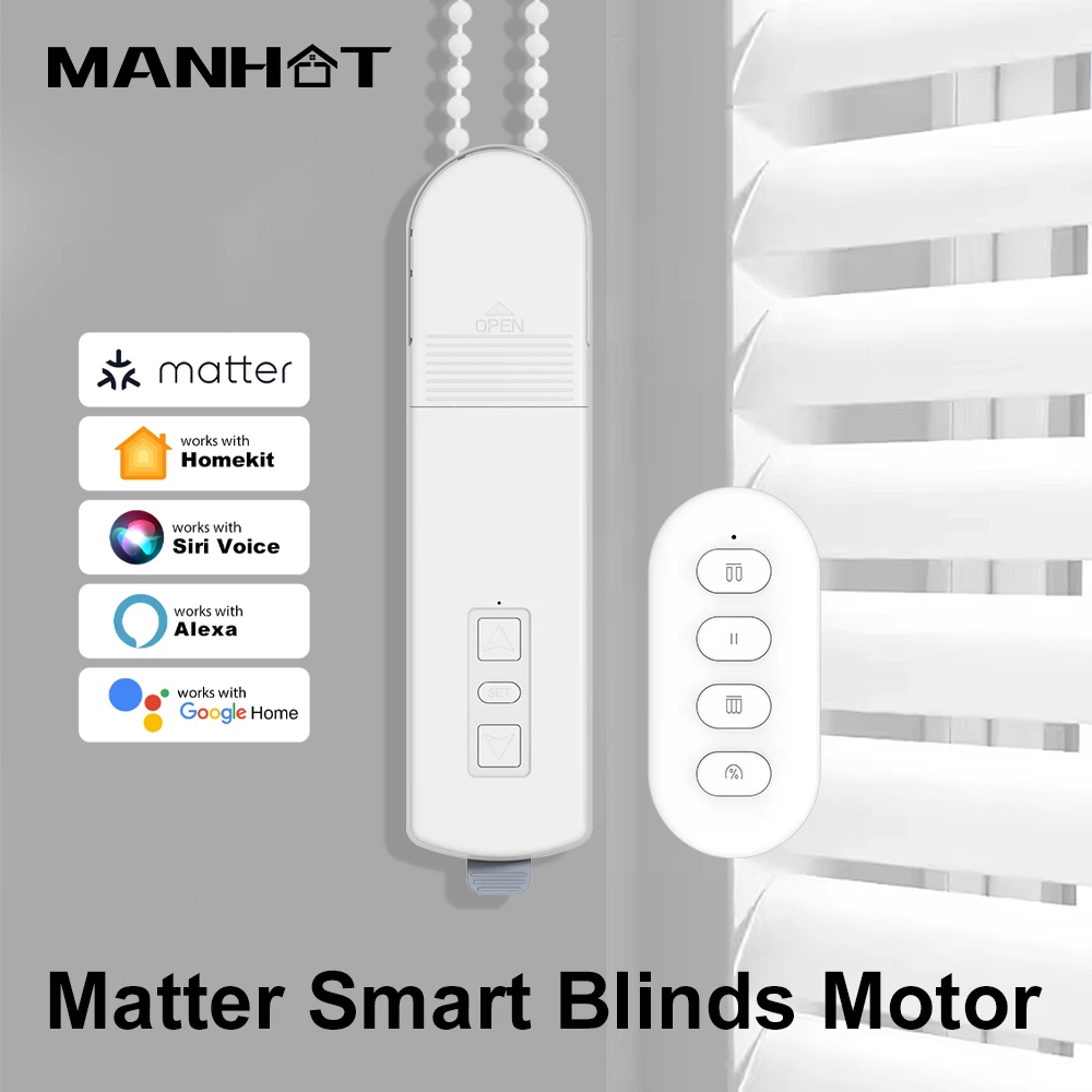 manhot-matter-wifi-intelligent-motorise-chaine-stores-roulants-ombre-volet-moteur-d'entrainement-support-homekit-alexa-google-home-app-controle