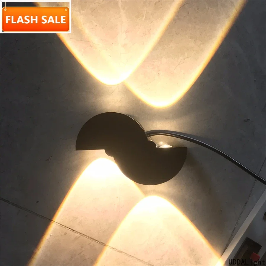 

Уличный настенный светильник UDDALight 4W из алюминия, водонепроницаемый, современный садовый светильник с фирменными светодиодами для патио и двора