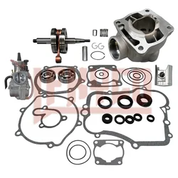 Motorcycle Engine Parts Cylinder Gasket Kit Set Motor for Yamaha YZ85 YZ125PSK 2002-2018 Carburetor Crankshaft Rebuild Motoblock