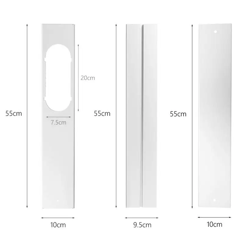 Kit de ventana de aire acondicionado portátil, Kit de sello de CA de ventana deslizante, accesorios de aire acondicionado portátiles, Kit de ventilación de ventana para Vertical