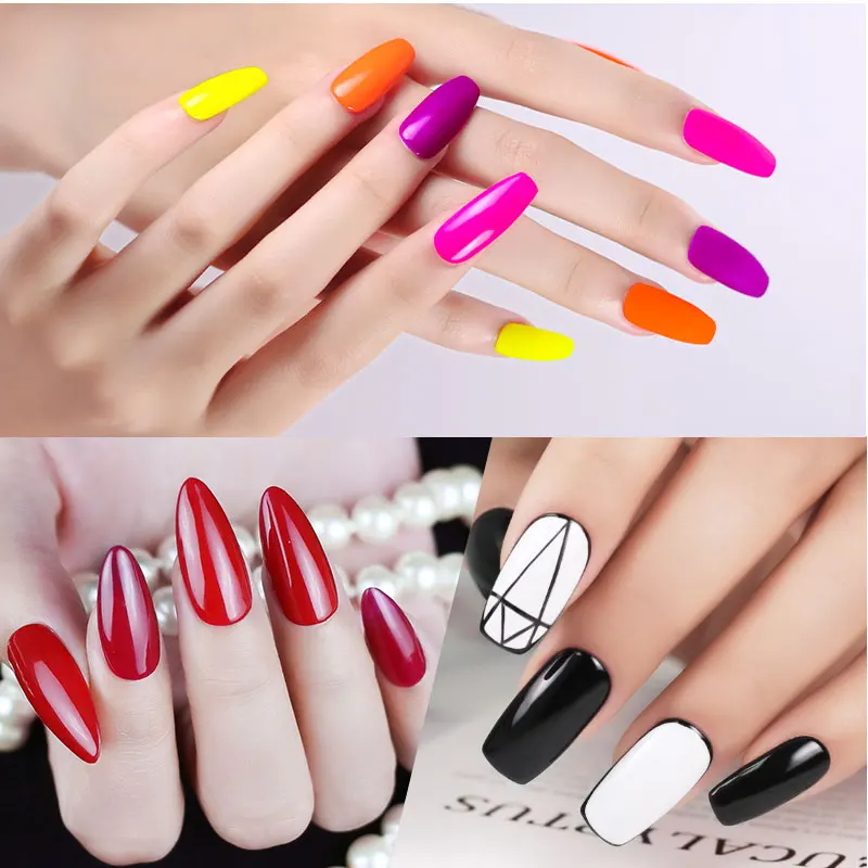 ArteClavo Smalto per unghie gel color rosso ciliegia Smalti gel semipermanenti per Natale Nail Art Design Bottiglia di vetro Top Colorcard