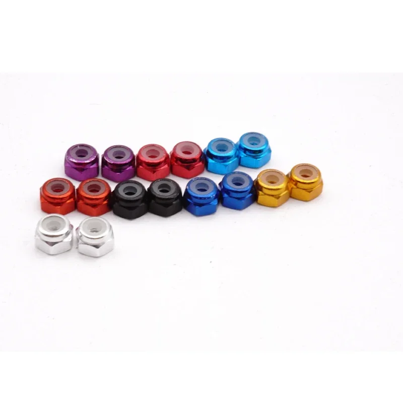 MINI 4WD self-made tamiya parts lock nuts 8 color 10pcs price external diameter is 4.5mm MJ MODEL