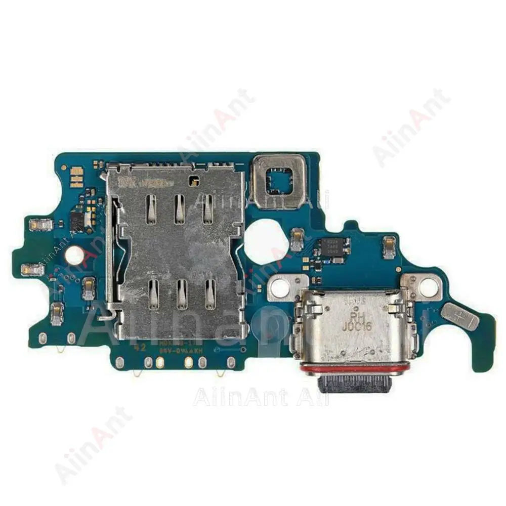 AiinAnt الأصلي قفص الاتهام USB شاحن المجلس موصل الشحن ميناء الكابلات المرنة For Samsung Galaxy S21 Ultra Plus FE S21+ G998B G998U G996B G996U G991B G991U G990B G990E G998N G996N G991N G990U Spare Parts