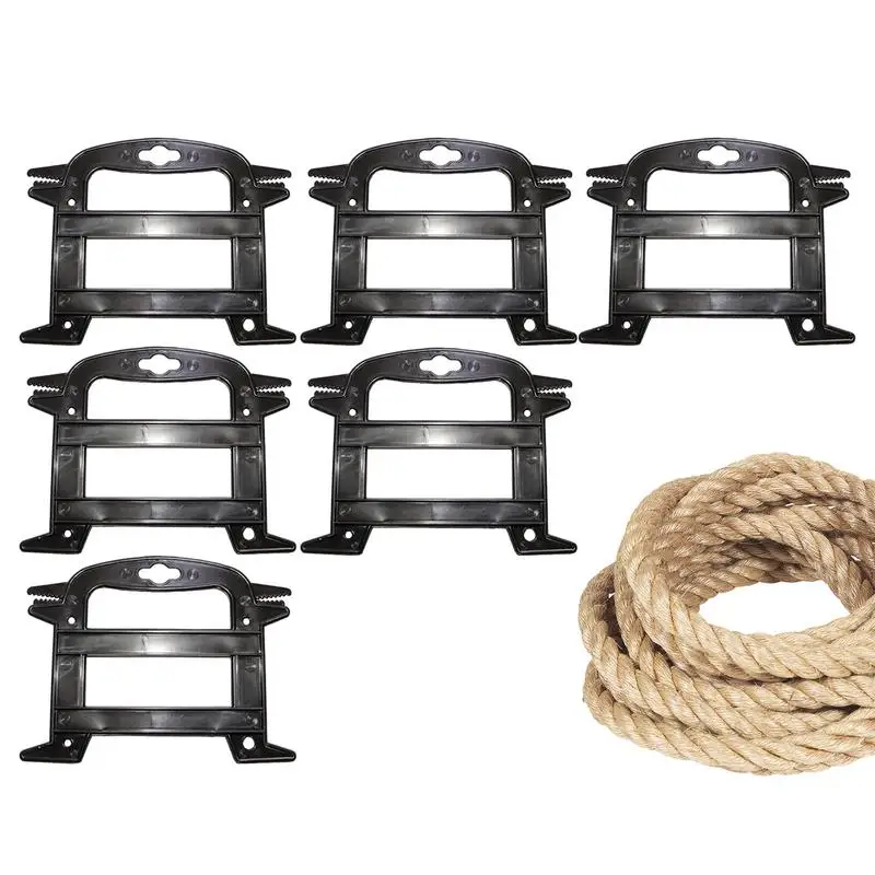 Rope Winder Organizer 6pcs Camping Paracord Rope Winder with Toothed Clip Cord Keeper Prevent Knots Recoils and Kinks Spool Tool