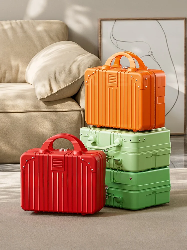 

Ручной большой небольшой дорожный чемодан в стиле ретро, женский чемодан, 4-дюймовый сувенир, легкая дорожная сумка