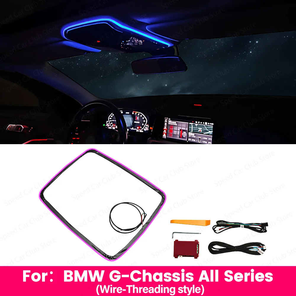 

Светодиодная подсветка салона с 11 цветами, атмосферная подсветка для BMW 2, 3, 4, 5, 6GT, 7, 8 серии G20, G30, G05, G06, G07, G01, G60, G70