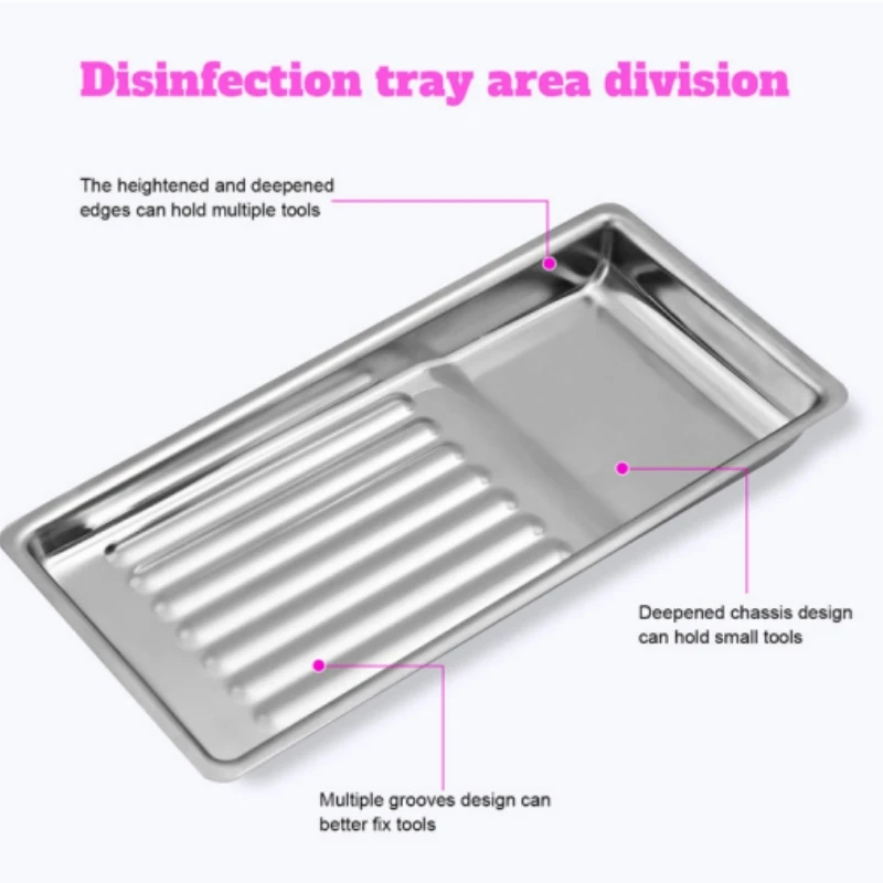 Dental Sterilization Tray Stainless Steel Surgical Instruments Disinfection Plate Autoclavable Dentist Storage Box view 2