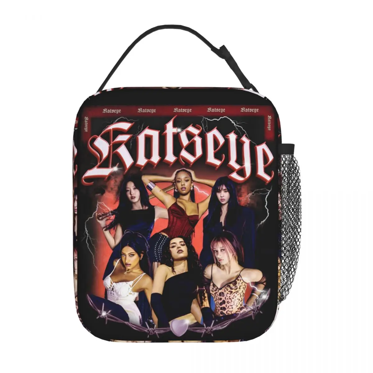 Katseyes Kpop Insulated Lunch Bag Large Gnarly Gabriela Soft is Strong Reusable Thermal Bag Lunch Box Tote College Picnic