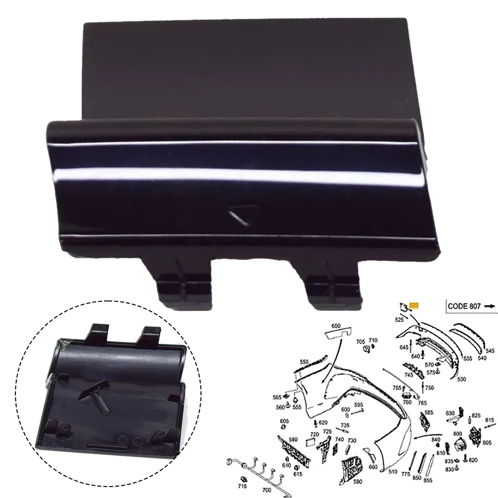 ABS Tow Cover Rear Tow Eye Cover ABS Material Anti-corrosion Non-deformation Non-deformation Feature Quick Installation