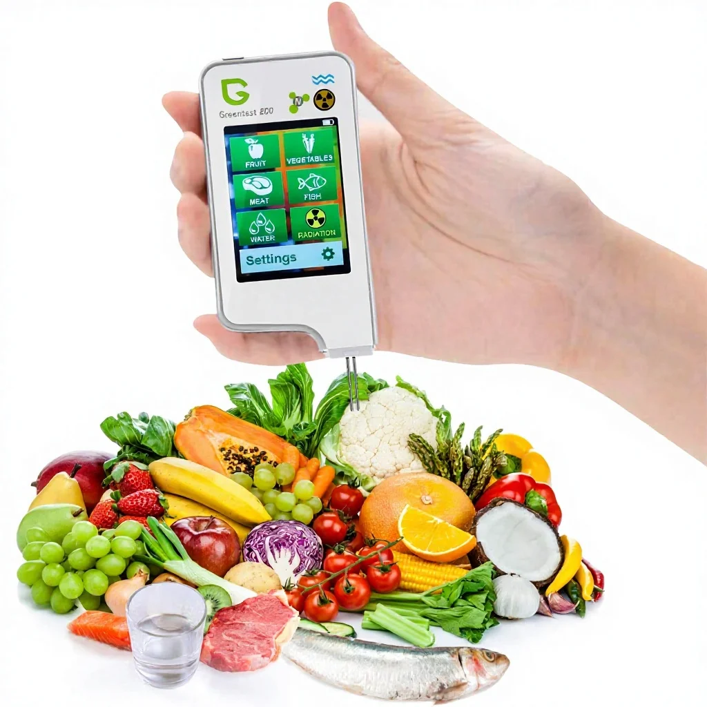 Portable digital nitrate testers, high-precision food radiation detectors, water TDS meters, fruits, vegetables, fish, meat