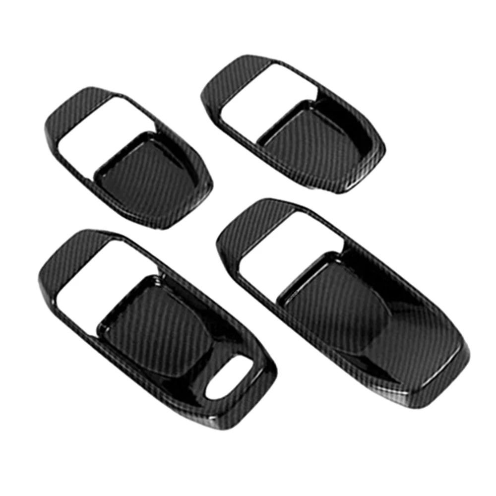 

Наклейка на чашу дверной ручки, декоративная рамка для интерьера для Jeep Wrangler JL 2018-2021, 4 шт.