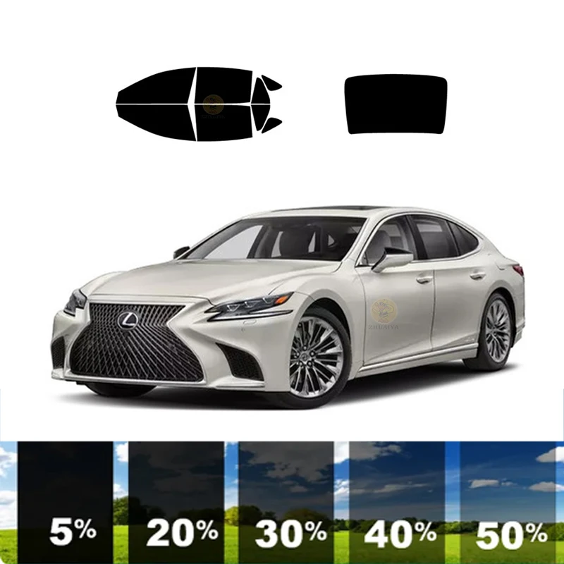 

precut Removable Window Tint Film For Car 100% UVR 5%-35%VLT Heat Insulation Carbon ﻿For LEXUS LS 4 DR SEDAN 2018-2023