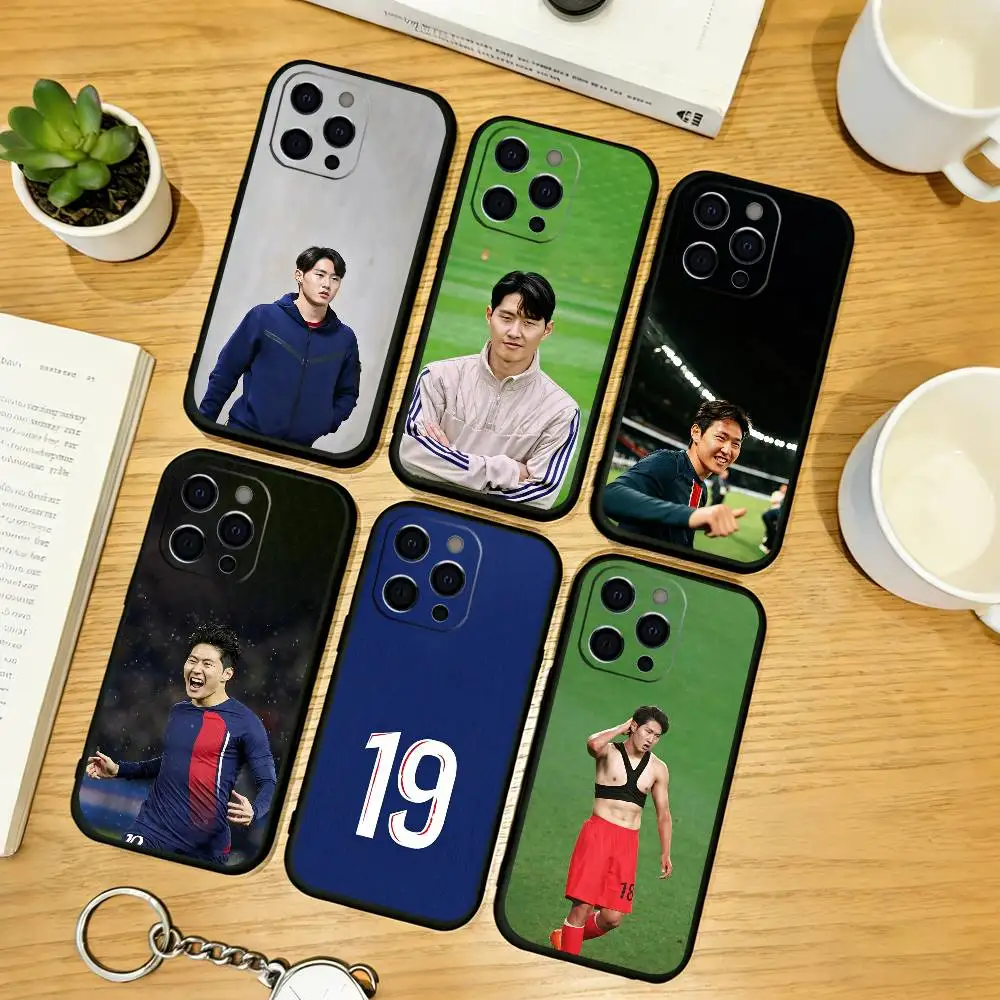 

L-Lee Kang-in Phone Case Silicone Soft For IPhone 17 16 15 14 13 12 11 X XR Plus Pro Max Plus