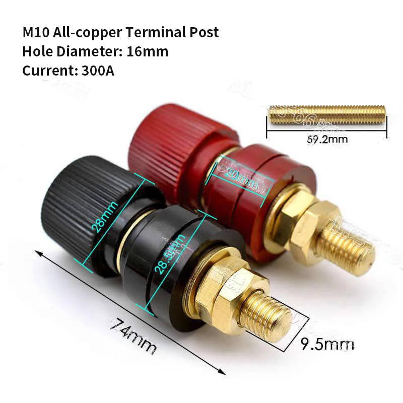 Universal New 6/8/10mm Remote Battery Power Junction Connector M5 M6 M8 M10Premium Post Terminal Kit Stud Accessory Thread Screw