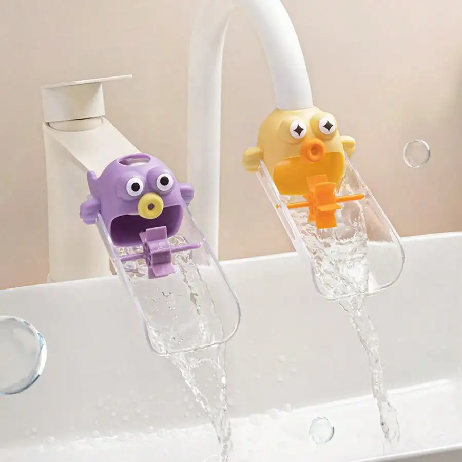 1 Piece Faucet Extender, Cute Universal Extension Tube, Bathroom Vanity Splash Guard