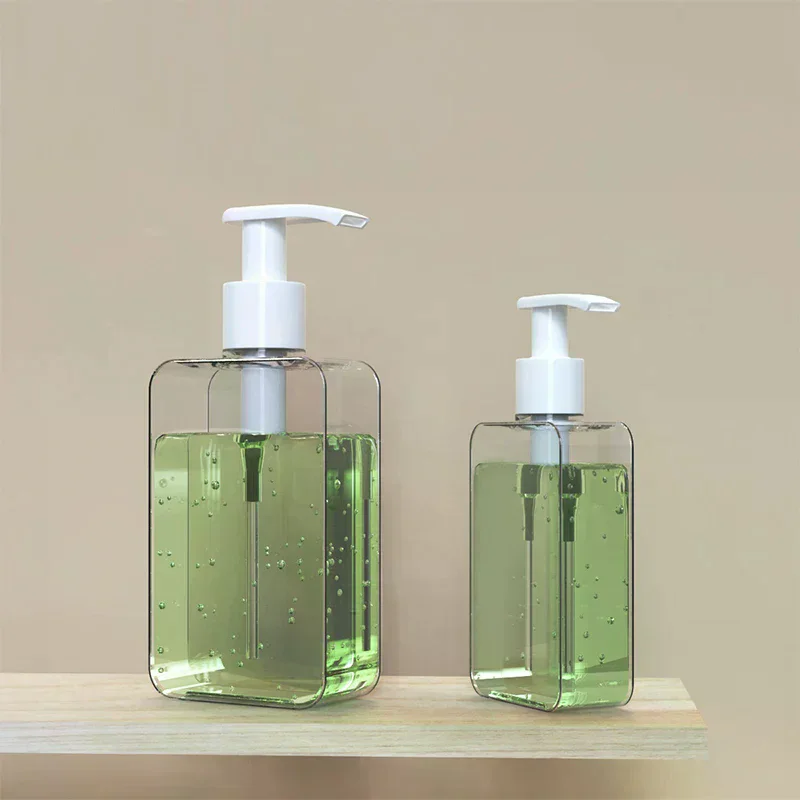 200/300 مللي موزع الصابون المربع كونترتوب زجاجة محلول مع مضخة الحمام غسول موزع الصابون السائل إعادة الملء زجاجة فارغة #3