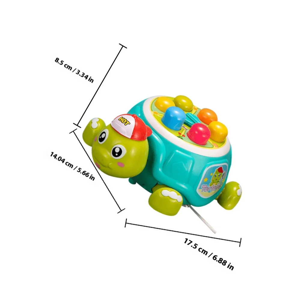 Gra dla dzieci: Uderz w żółwia, edukacyjna, wczesna nauka, plastikowa, rozwijająca reakcję i koncentrację, młotek dla dzieci.